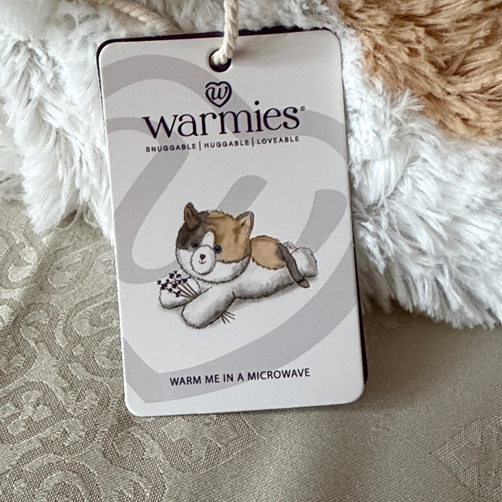 New Warmies French Lavender Scented Microwavable Adorable Plush Cat - Picture 3 of 4